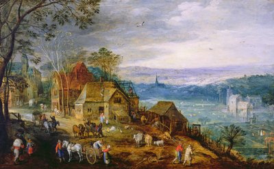 Scena di paesaggio da Tobias Verhaecht